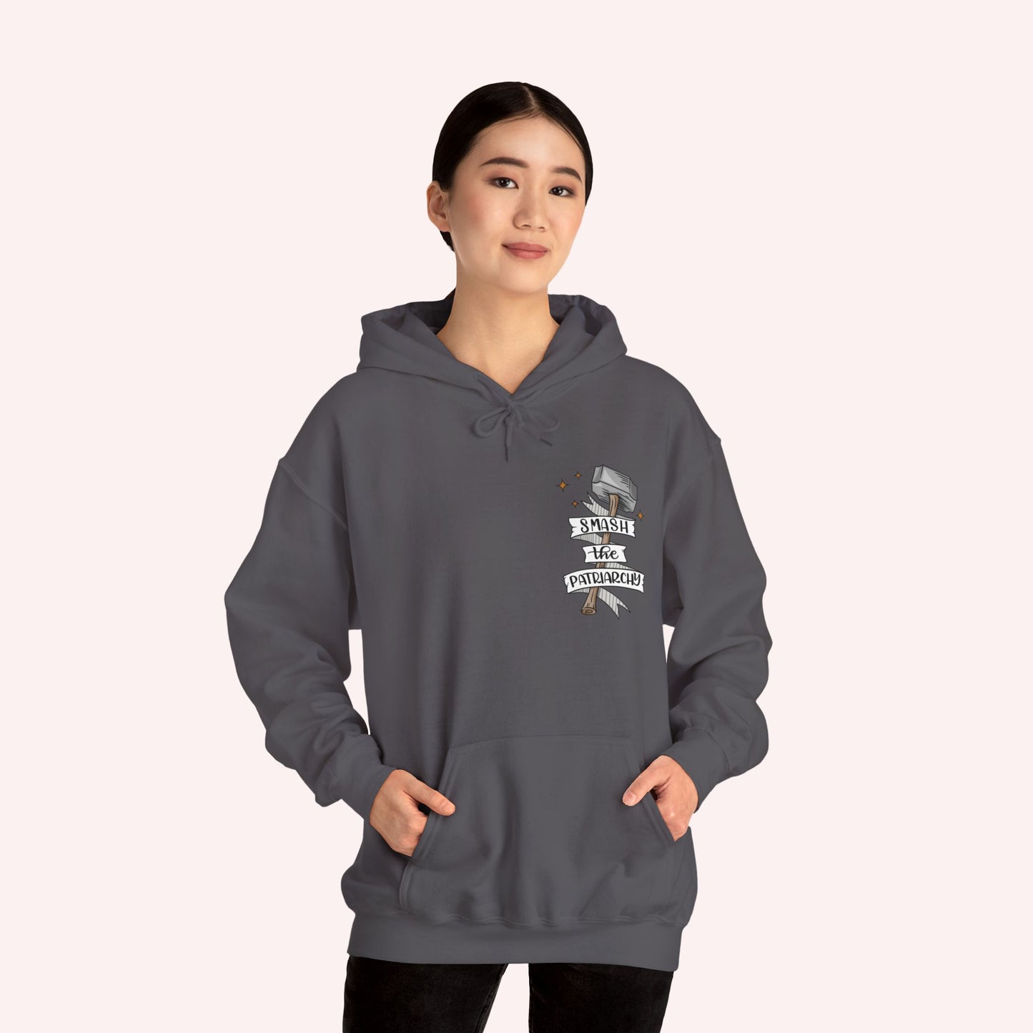 Smash the Patriarchy Hammer Hooded Sweatshirt