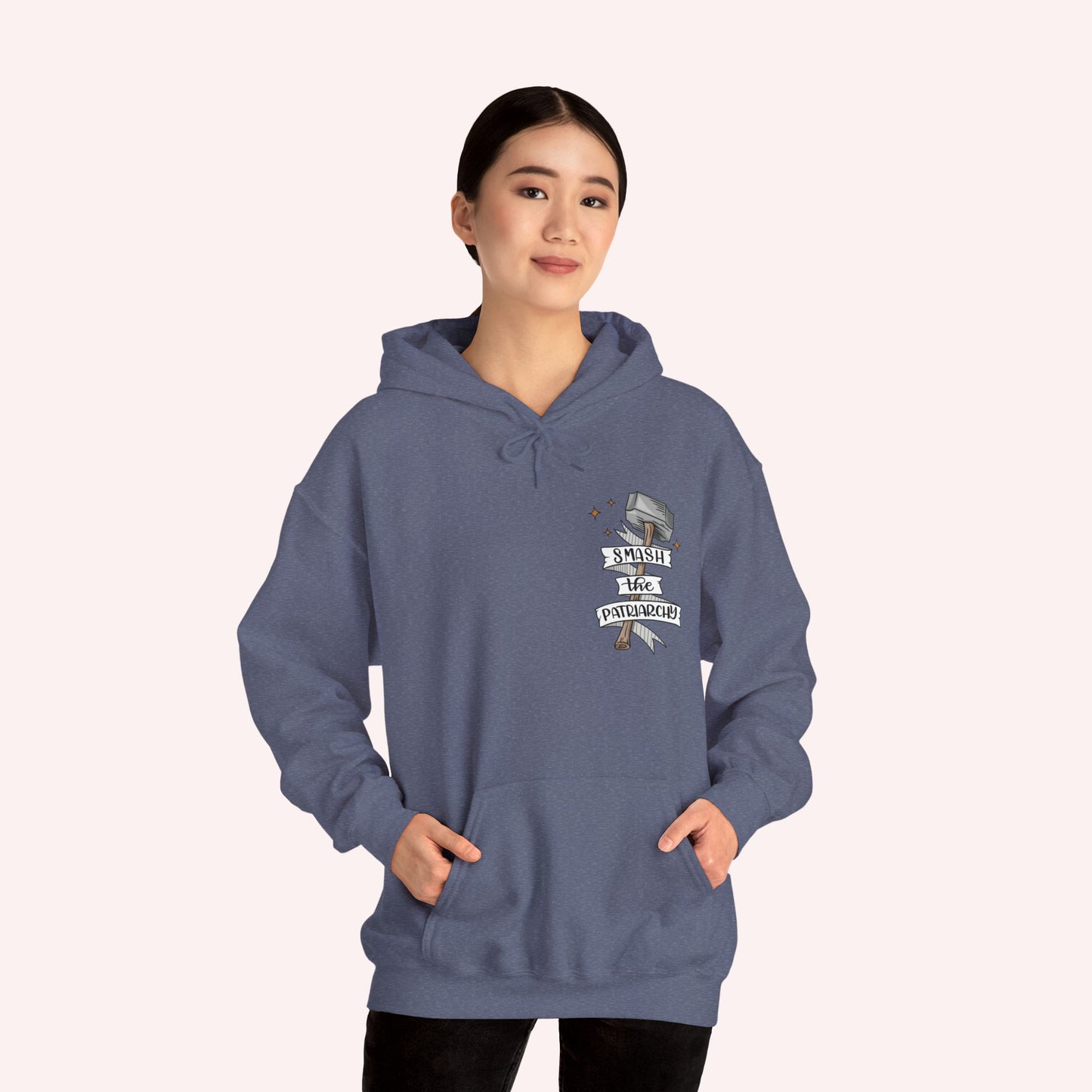 Smash the Patriarchy Hammer Hooded Sweatshirt