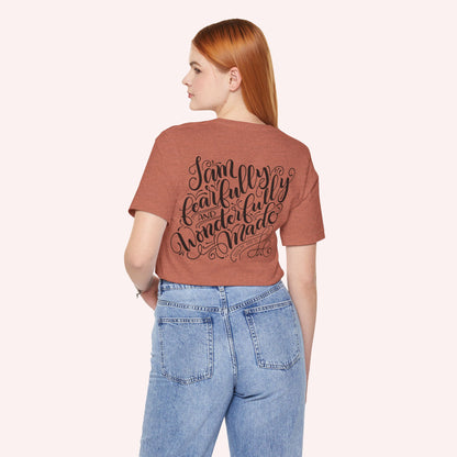 Fearfully and Wonderfully made - Unisex Jersey Short Sleeve Tee