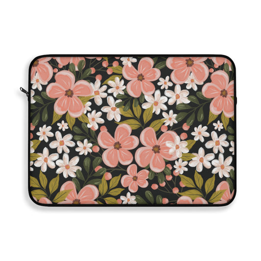 Pink Wildflower - Laptop Sleeve - howjoyfulshop