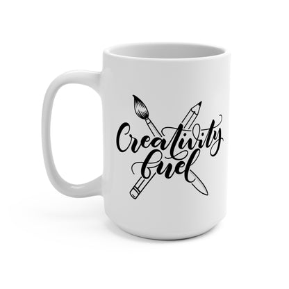 Creativity fuel - 15oz Mug - howjoyfulshop