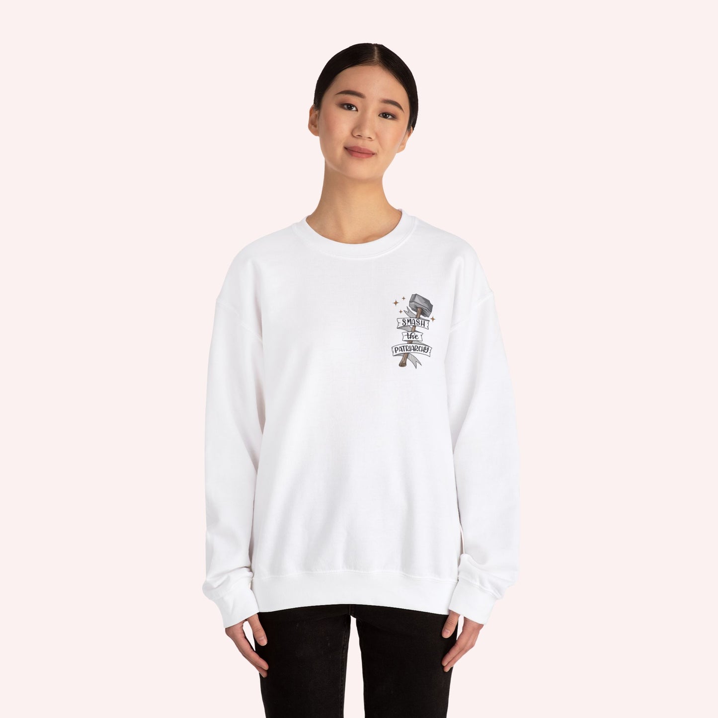 Smash the Patriarchy - Feminist - Unisex Crewneck Sweatshirt