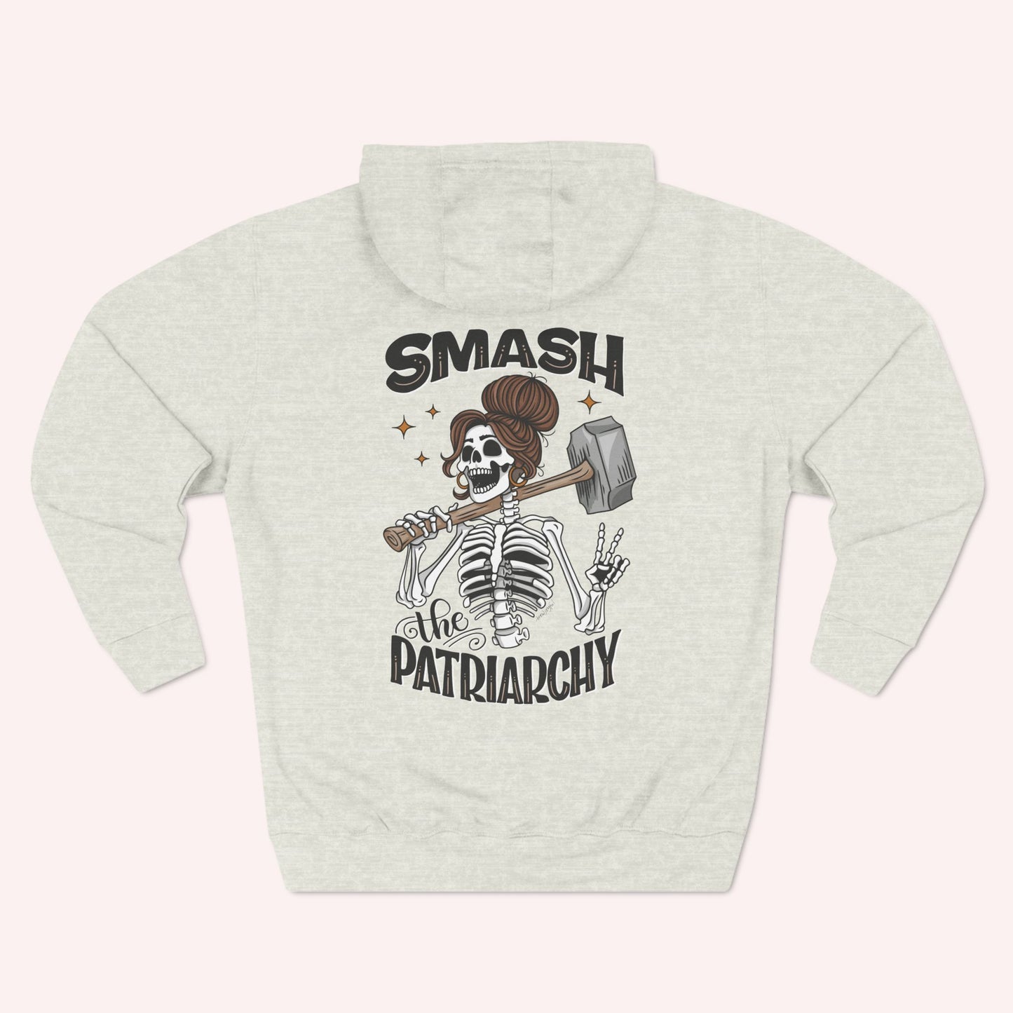 Smash the Patriarchy - Three-Panel Fleece Hoodie