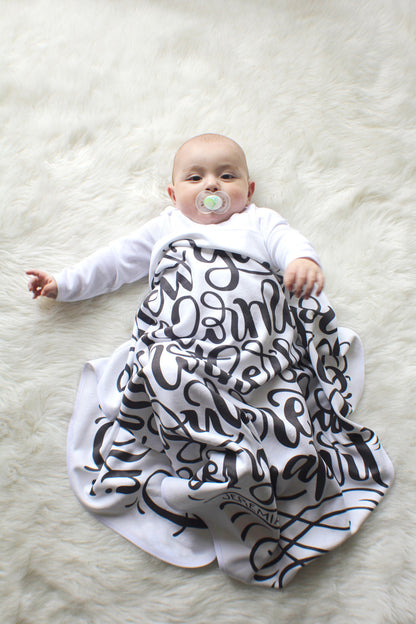 I knew you before I formed you in your mother's womb - Jeremiah 1:5 - Lightweight Swaddle - howjoyfulshop