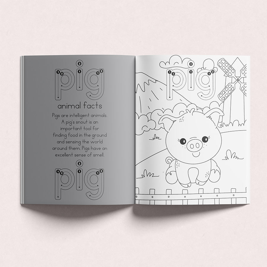 Alphabet Animals Coloring Book for Kids - howjoyfulshop