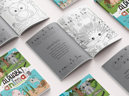 Alphabet Animals Coloring Book for Kids - howjoyfulshop