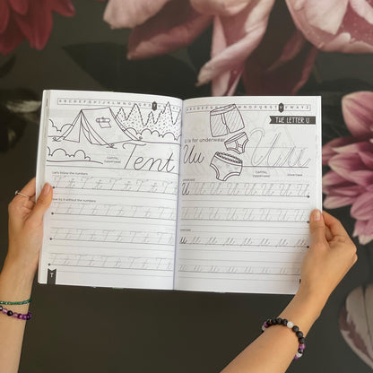 Cursive Handwriting Basics for Kids Workbook - howjoyfulshop