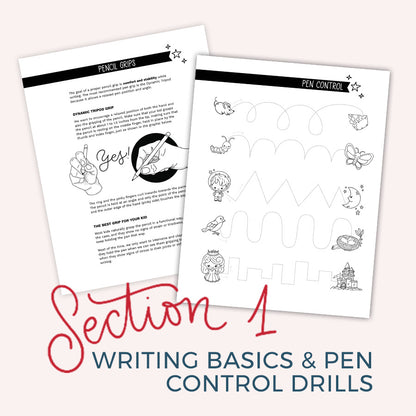 Cursive Handwriting Basics for Kids Workbook - howjoyfulshop