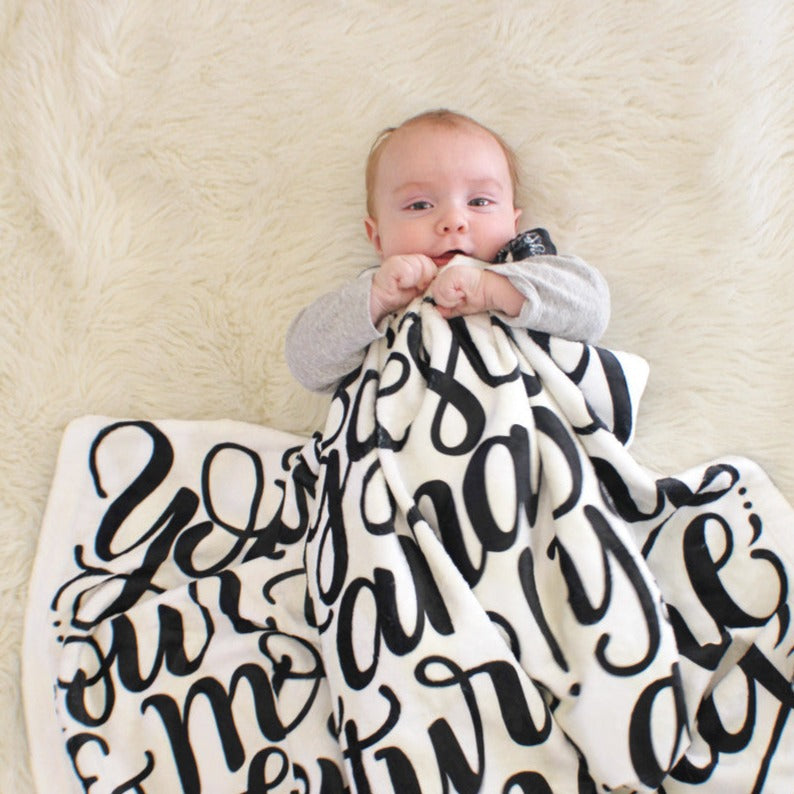 You are our biggest adventure, you are so loved - Velveteen Blanket - howjoyfulshop