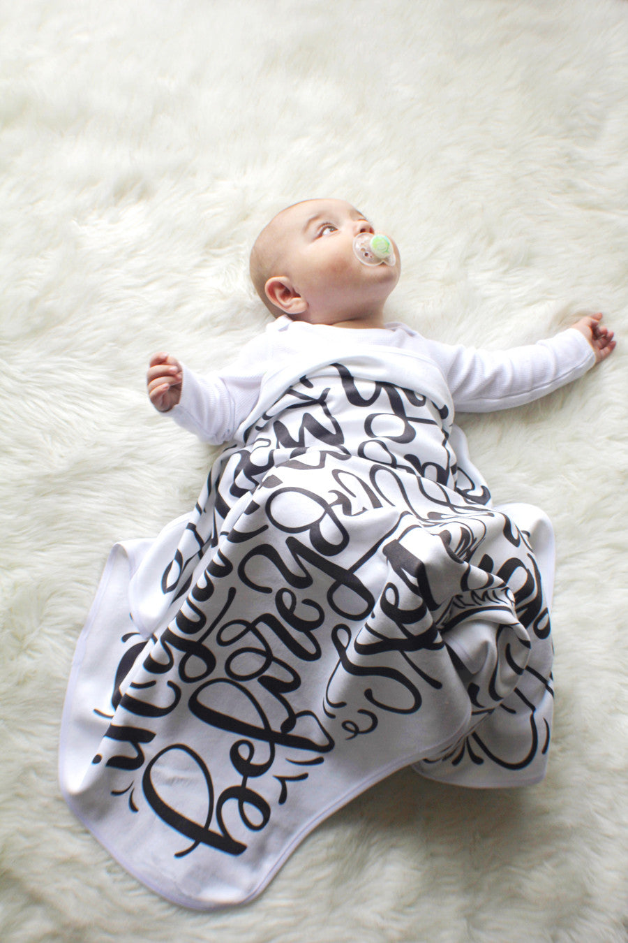 Swaddle - I knew you before I formed you in your mother's womb - Jeremiah 1:5 - LAP SIZE - SALE - howjoyfulshop