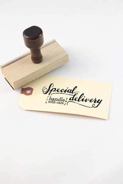 Stamp - Special delivery, handle with care - howjoyfulshop