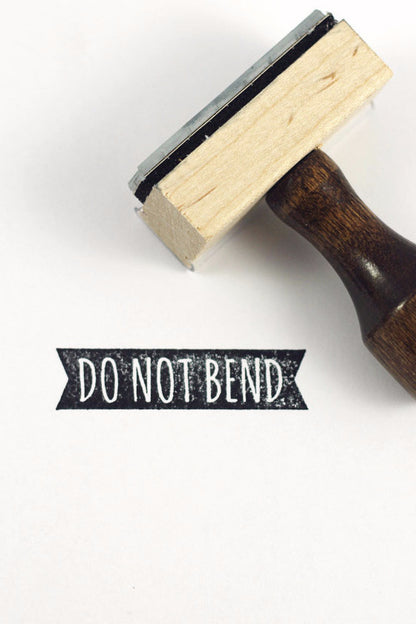 Stamp - Do not bend ribbon - SALE - howjoyfulshop