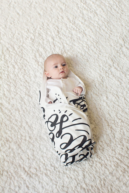 Swaddle - You are our biggest and most amazing adventure - LAP SIZE - SALE - howjoyfulshop