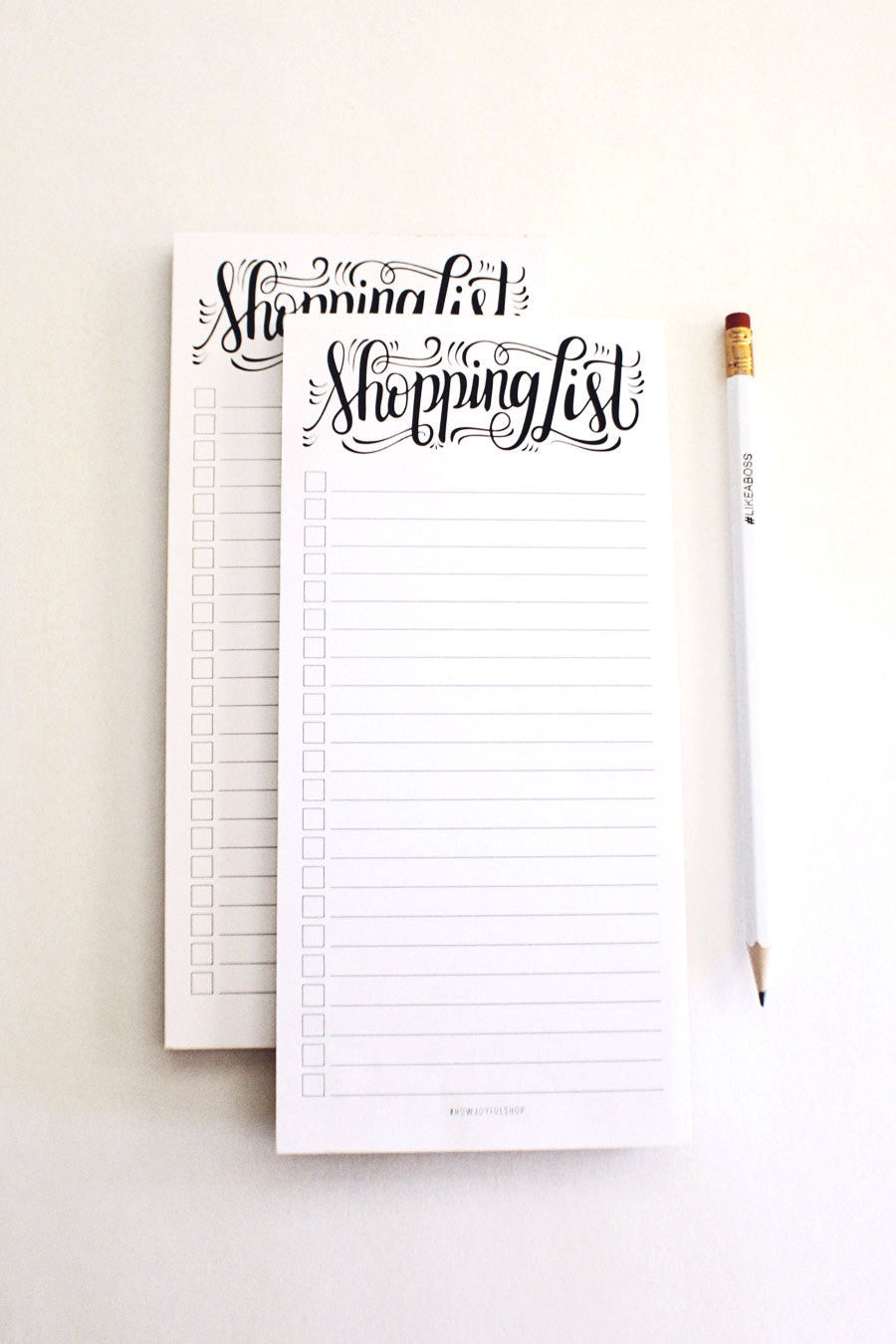 notepad - Shopping list - howjoyfulshop