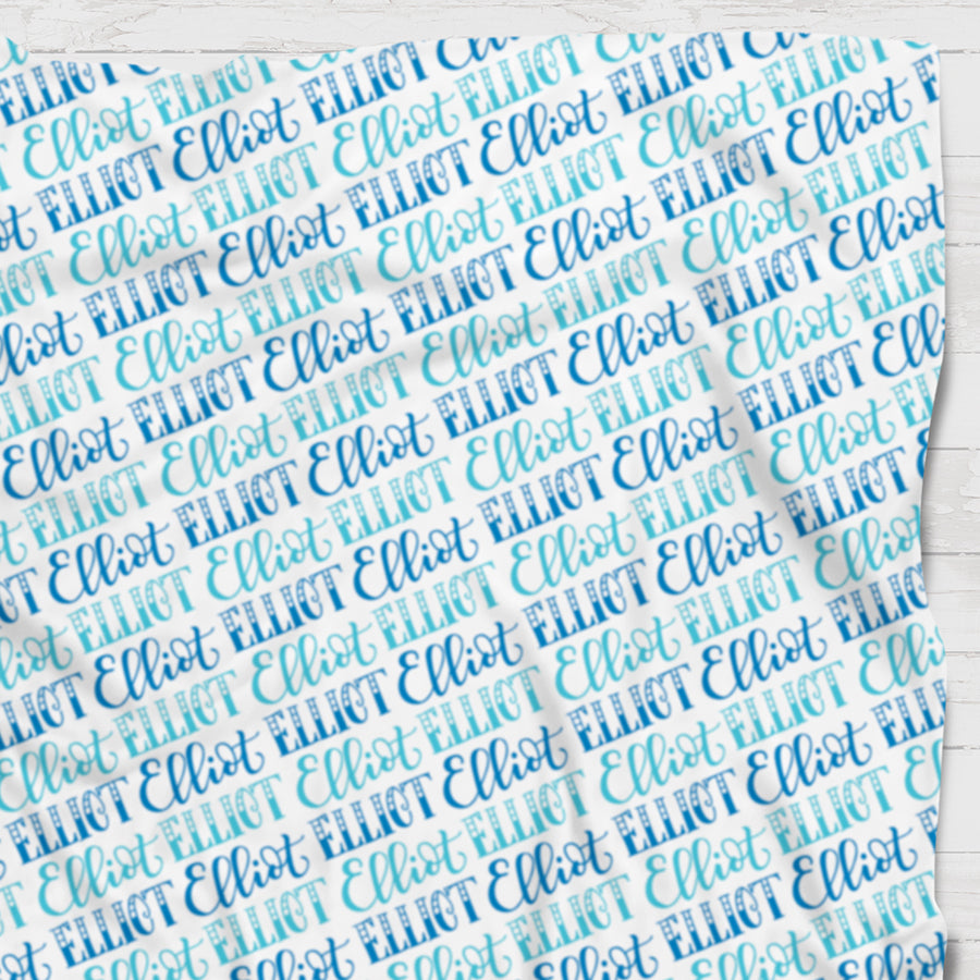 Fleece Blanket - Custom names with 2 colors - howjoyfulshop